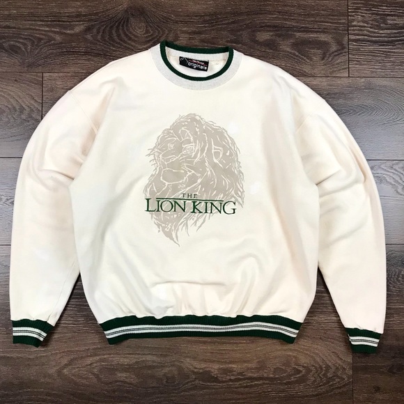Disney Originals Vintage The Lion King Simba Crewneck Beige